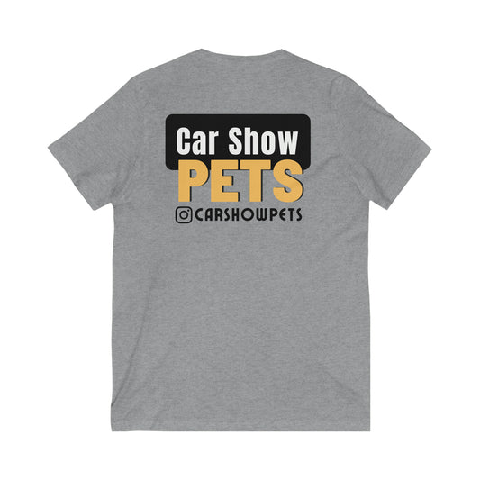 Car Show Pets Unisex V-Neck T-Shirt